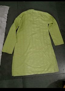 Boys Kurta Set - Green &amp; White