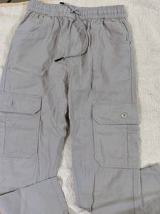 Women's Grey Cargo Pants