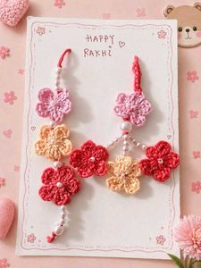 Handmade Crochet Rakhi Bracelet
