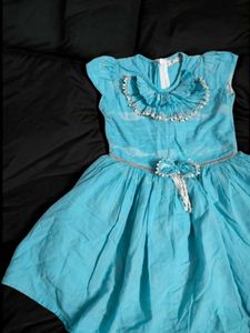 Adorable Blue Dress for Girls