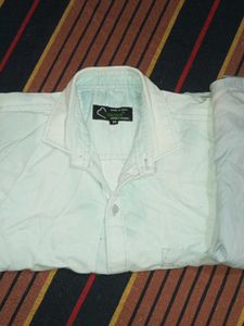 Men's Sea Green &amp; Light Blue Button-Up Shirt Combo
