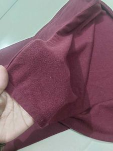 Embroidered woollen  Maroon Kurta set