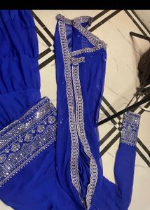 Royal Blue Sharara Suit Price Is Fixed
