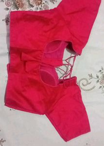 Elegant Pink Paisley Saree with Blouse