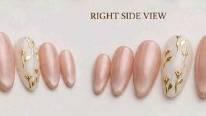 Handmade Elegant Cateye Floral Press-On Nails💅🩷