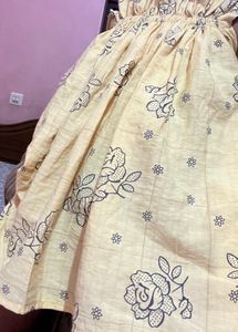 Cute Yellow Floral Baby Dress