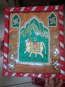 Decorative Cow Art Piece