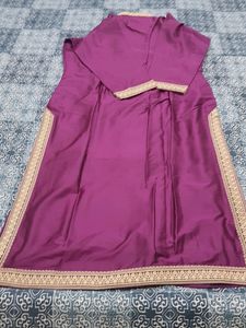 Purple Silk Kurti