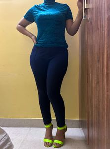 Stylish Navy Blue Leggings