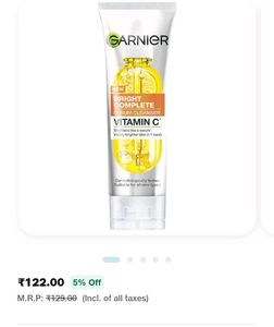 ✨️Garnier Bright Complete Vitamin-C Serum Cleanser