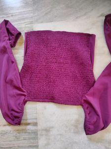 HARPA Casual Full Sleeve Solid Women Top