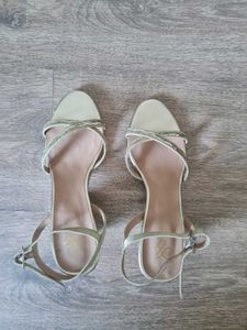 House of Pataudi Sparkly Gold - Mint Green Strappy