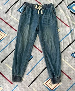 Length-37,,Women's Denim Jogger Pants