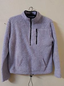 Cozy Lilac Fleece Pullover