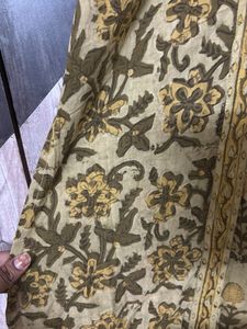 Green Floral Print Kurta+ k duppata