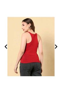 Red Floral Tank Top
