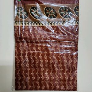 🆕️ Brown Cotton Saree