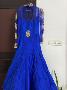 Royal Blue Embellished Gown