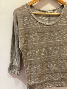 Elegant Striped Knit Top