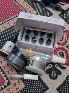 Combo - Empty skincare and 10% used lipgloss