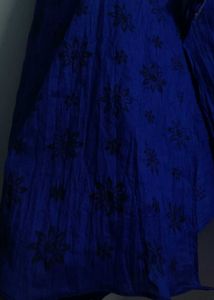 Vibrant Blue cotton duptta