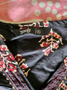 Soch Printed Black Kurta Women🖤