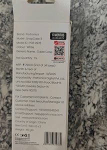 Portronics Snapcase 3 Charging Cable