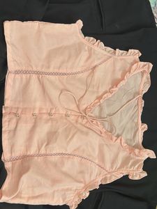 Cute Pink Ruffled Top