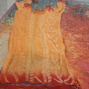 pure chiffon long top