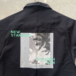 Black Short Sleeve Graphic Shirt