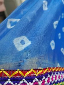 Floral Print &amp; bandhni ghagra