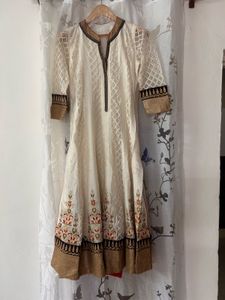 Pakistani Anarkali Designer Kurta Organza Net