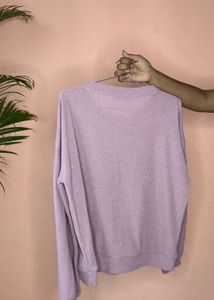 Sparkly Slogan Ribbed Top