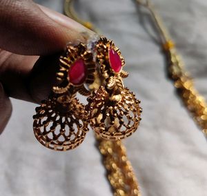 Bridal Necklace Set With Earing