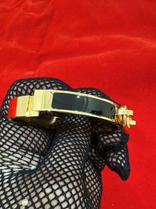 Elegant Gold &amp; Black Bangle Bracelet