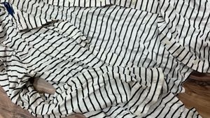 Striped Open Front Cardigan