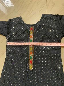 Elegant Printed Kurta with Colorful Accents