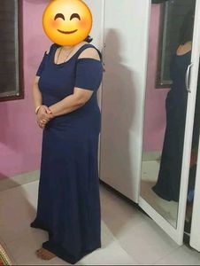 Alluring cold shoulder gown