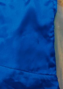 Elegant Royal Blue Satin Top