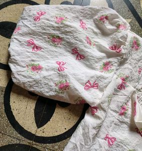 Cute Puff Sleeve Cropped Top