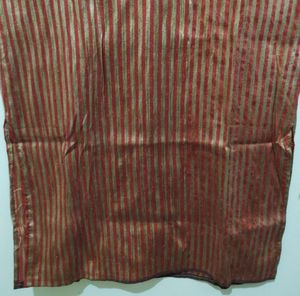 Red And Gold Striped Kurta