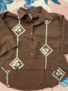 Boho Embroidered Shirt