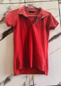 Classic Women's Red Polo Shirt