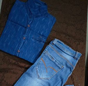 Denim Shirt & Jeans Set