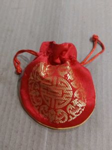 6 Assorted Drawstring Pouches Potli bags