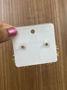 Gold Starfish Hoop Earrings