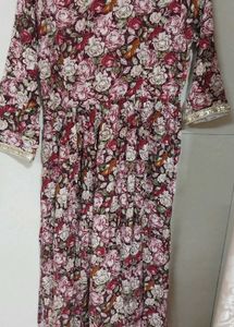 Floral Print Kurta and Palazzo Set