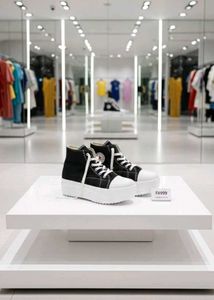 Stylish Black &amp; White Boots