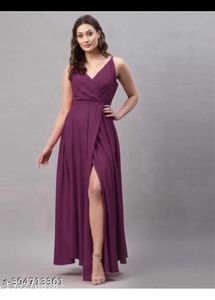 Elegant Purple Maxi Dress