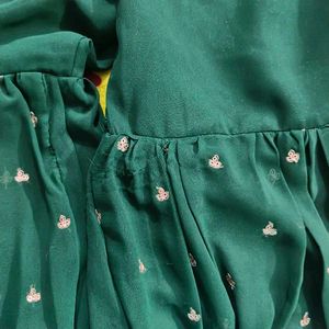 Elegant Green Embellished Sharara Set
